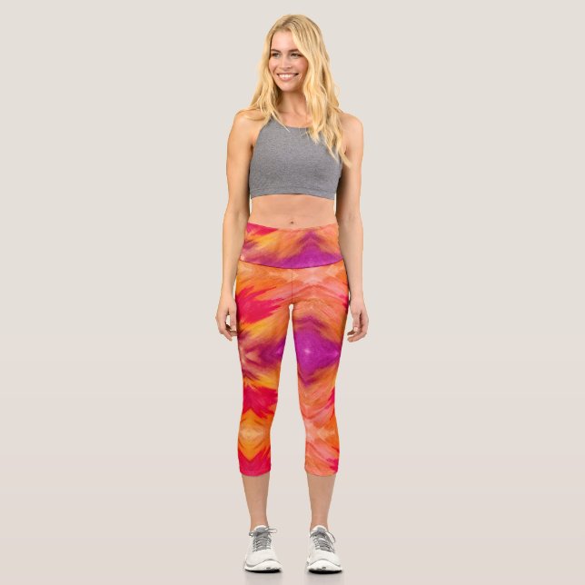 Wasserfarbene Stilelemente Leggings (Vorderseite)