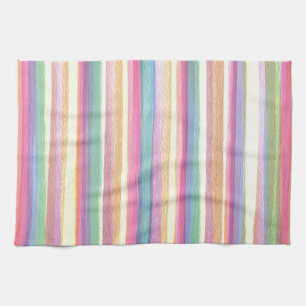 Wasserfarbene Streifen Geschirrtuch