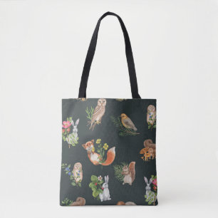 Wasserfarbene Tiere: Niedlich nahtlos Tasche