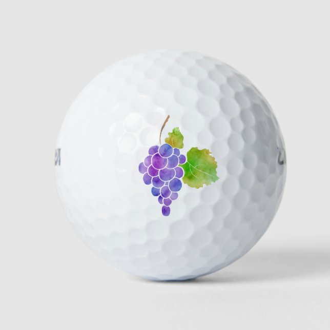 Wasserfarbene Trauben Golfball (Vorderseite)