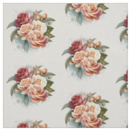 Wasserfarbene Vintage zarte Rose Stoff