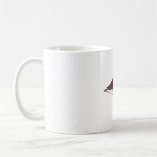 Wasserfarbene Vogelkunst des Gefleckten Uferschnep Kaffeetasse