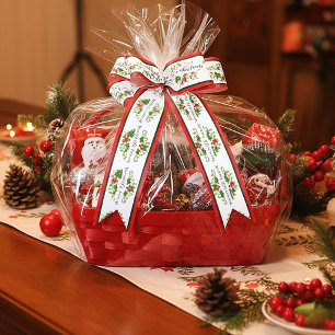 Wasserfarbene Weihnachtsgirlande individuell zum F Satinband