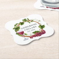 Wasserfarbene Weintrauben Weinname Weinkeller