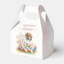 Wasserfarbene Welpeneier & Blume -