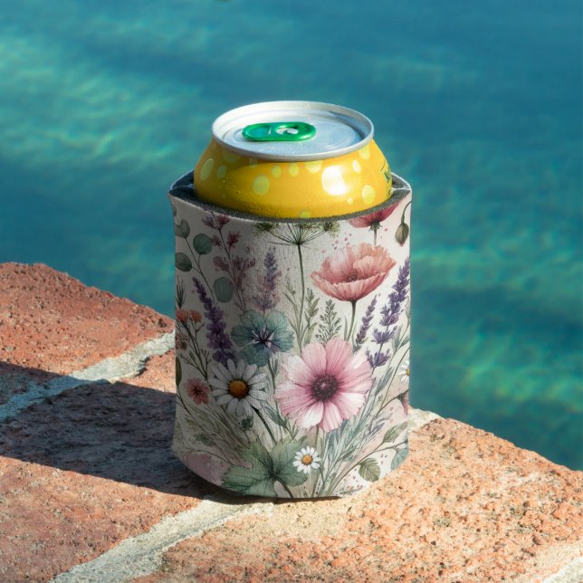 Wasserfarbene Wildblume Perfekt für Frühjahr und S Dosenkühler (In Situ Pool)