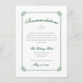 Wasserfarbene Zielort: Irland Unterkünfte Begleitkarte