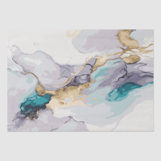 Wasserfarbeneffekt: 1 Gewebepapier Seidenpapier (Vorderseite)