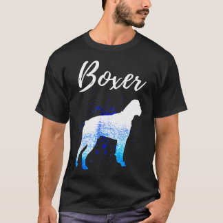 Wasserfarbeneffekt der Boxer-Liebe T-Shirt