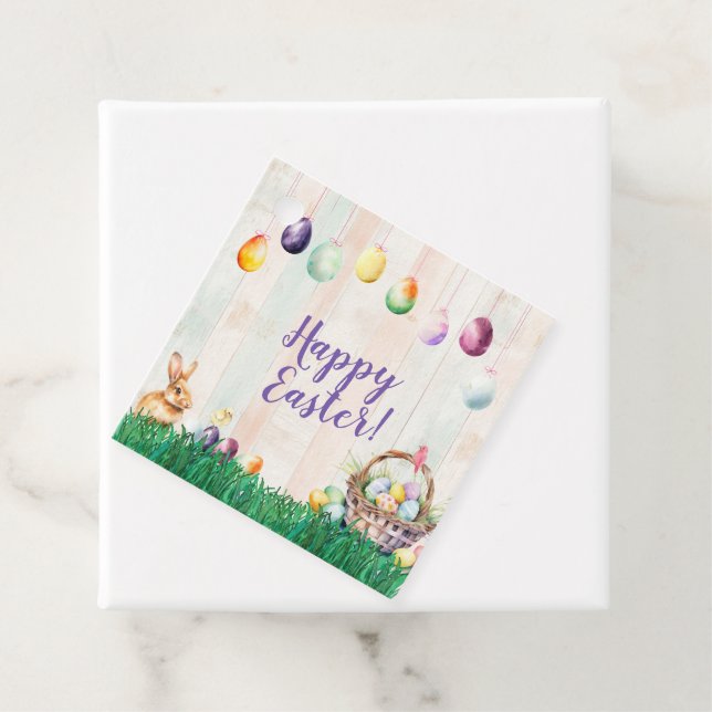 Wasserfarbeneier-Jagd Geschenkanhänger (Beispiel)