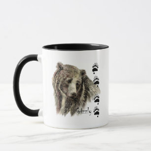 Wasserfarbener Bär Wilhelm Tell Tasse