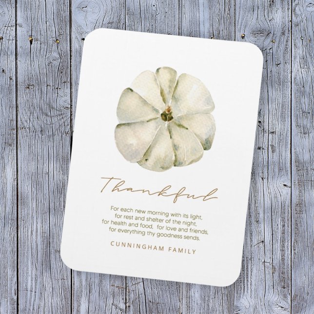 Wasserfarbener Herbstpumpen Dankbarer Erntedank Magnet (Von Creator hochgeladen)