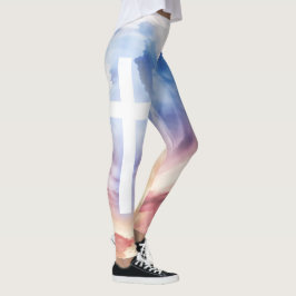 Wasserfarbener Himmel Leggings