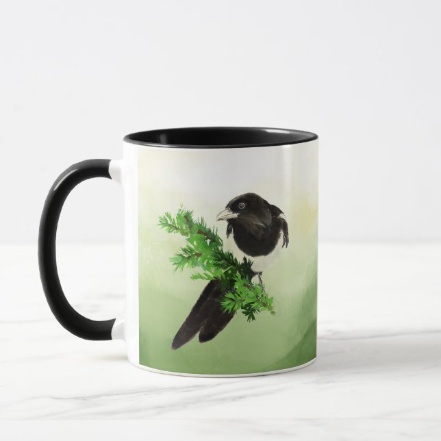 Wasserfarbener Kaffee Tasse (Links)