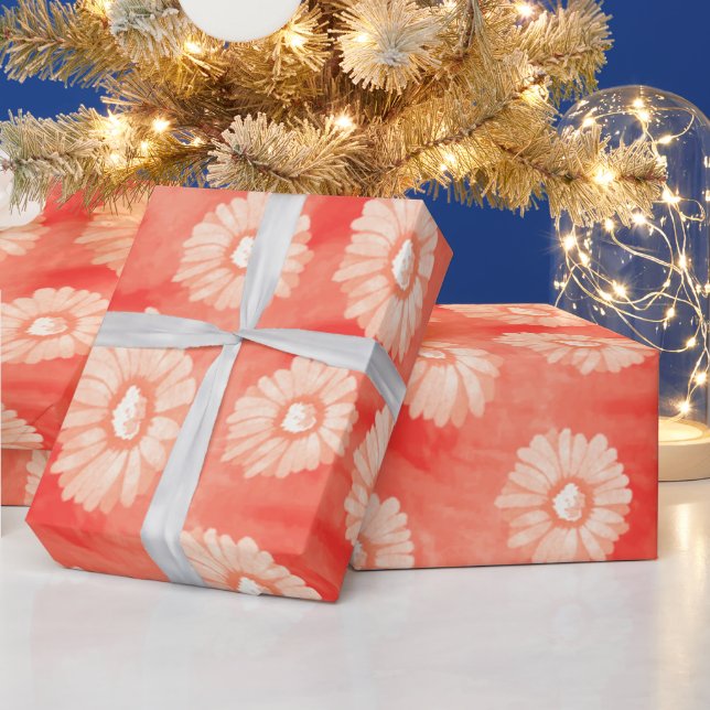 WASSERFARBENER KUNSTSPRING-DESIGN GESCHENKPAPIER (Feiertage)
