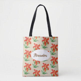 Wasserfarbener Orange Livio Vinci Tasche