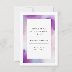 Wasserfarbener Rahmen - Einladung