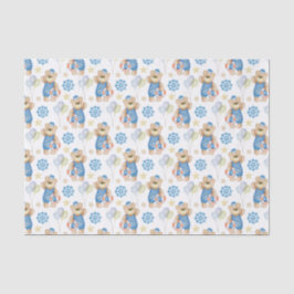 Wasserfarbener Seefahrer Seidenpapier