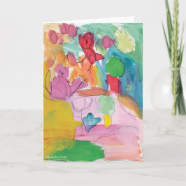 Wasserfarbener Spaß - KinderKunst für das CHOC Karte