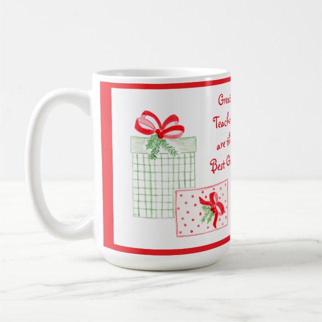 Wasserfarbener Urlaub Lehrer Beste Geschenke Kaffeetasse (Links)