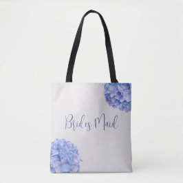 Wasserfarbenes Blaues Hydrangea-Brautparty Tasche