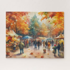 Wasserfarbenes Herbstfest, lebhafter Fall
