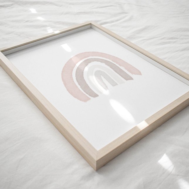 Wasserfarbenes neutrales Rainbow-Bohopposter Poster (Von Creator hochgeladen)