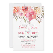 Wasserfarbenes Romantisches Brautparty