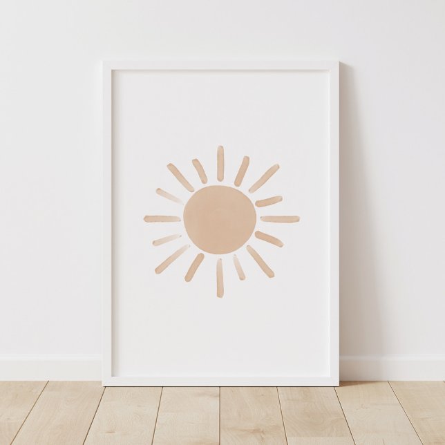 Wasserfarbenes Sonnennursery Poster (Von Creator hochgeladen)