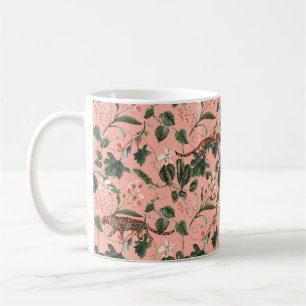 Wasserfarbenes tropisches exotisches Muster mit Or Kaffeetasse