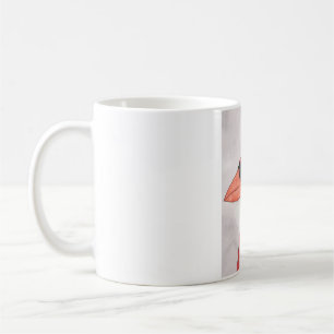 Wasserfarbenes Vogelporträt des Rotkardinals Kaffeetasse
