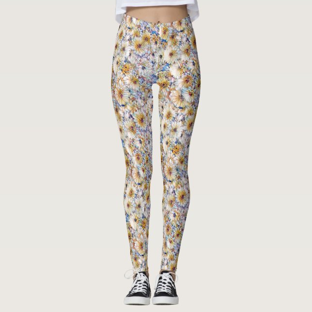 Wasserfarbenexplosion Leggings (Vorderseite)
