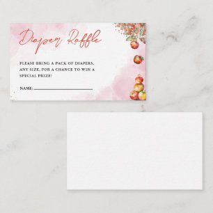 Wasserfarbenfall Apple Babydusche Windelwanne Wind Begleitkarte