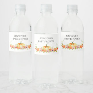Wasserfarbenfall Kürbis Babydusche