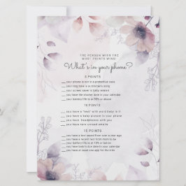 Wasserfarbenfall Neliae Baby Shower Telefonkarte