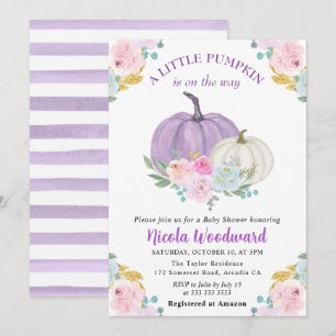 Wasserfarbenfall Pastel Colour Pumpkins Kinderdusc Einladung