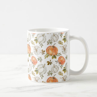 Wasserfarbenfall Rustikale Pumpkins Kaffeetasse
