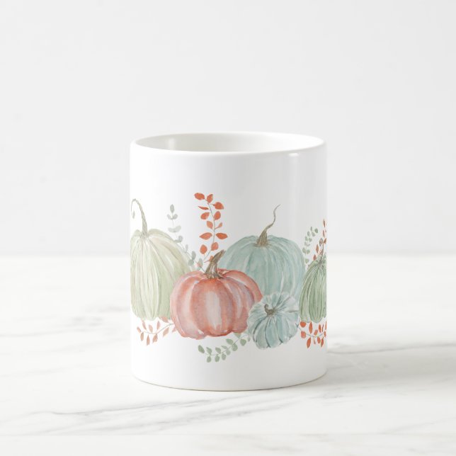 Wasserfarbenfallen Pumpkins Kaffeetasse (Mittel)