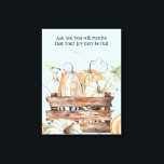 Wasserfarbenfallen Pumpkins mit Joybibelverse Leinwanddruck<br><div class="desc">Wasserfarbenfallen Pumpkins mit Joy Bible Verse Canvas Print</div>