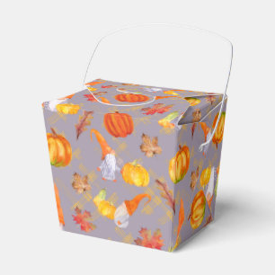 Wasserfarbenfallen, Pumpkins und Blätter bevorzuge Geschenkschachtel