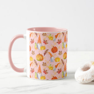 Wasserfarbenfallen, Pumpkins und Blätter Combo Tasse