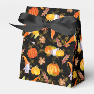 Wasserfarbenfallen, Pumpkins und Blätter Geschenkschachtel