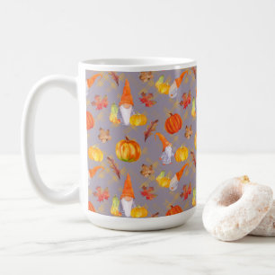 Wasserfarbenfallen, Pumpkins und Blätter Kaffeetasse