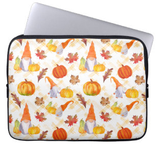 Wasserfarbenfallen, Pumpkins und Blätter Laptopschutzhülle