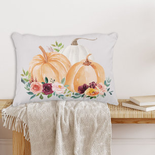 Wasserfarbenfallen Pumpkins und Boho-Blume Dekokissen