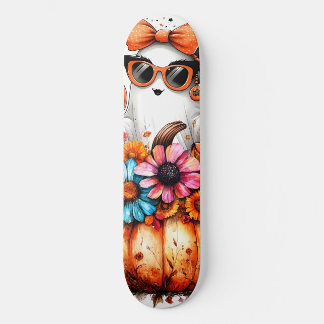 Wasserfarbenfallen Skateboard (Vorderseite)
