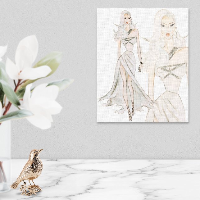 Wasserfarbenfedermodell Leinwanddruck (Von Creator hochgeladen)