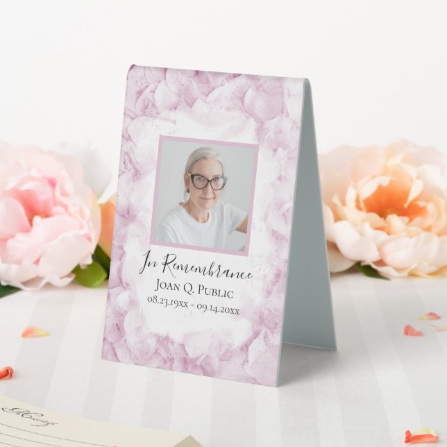 Wasserfarbenfeier des Lebens in Rosa Hydrangeas Tischaufsteller (In Situ (Hochzeit))