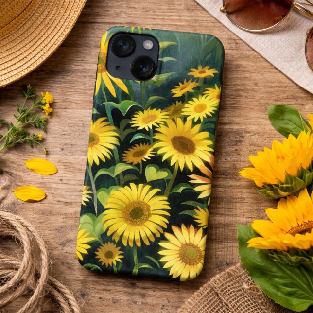 Wasserfarbenfeld der gelben Wildblumen Case-Mate iPhone Hülle (Von Creator hochgeladen)