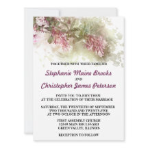 Wasserfarbenflorale Lila Jasmine Wedding